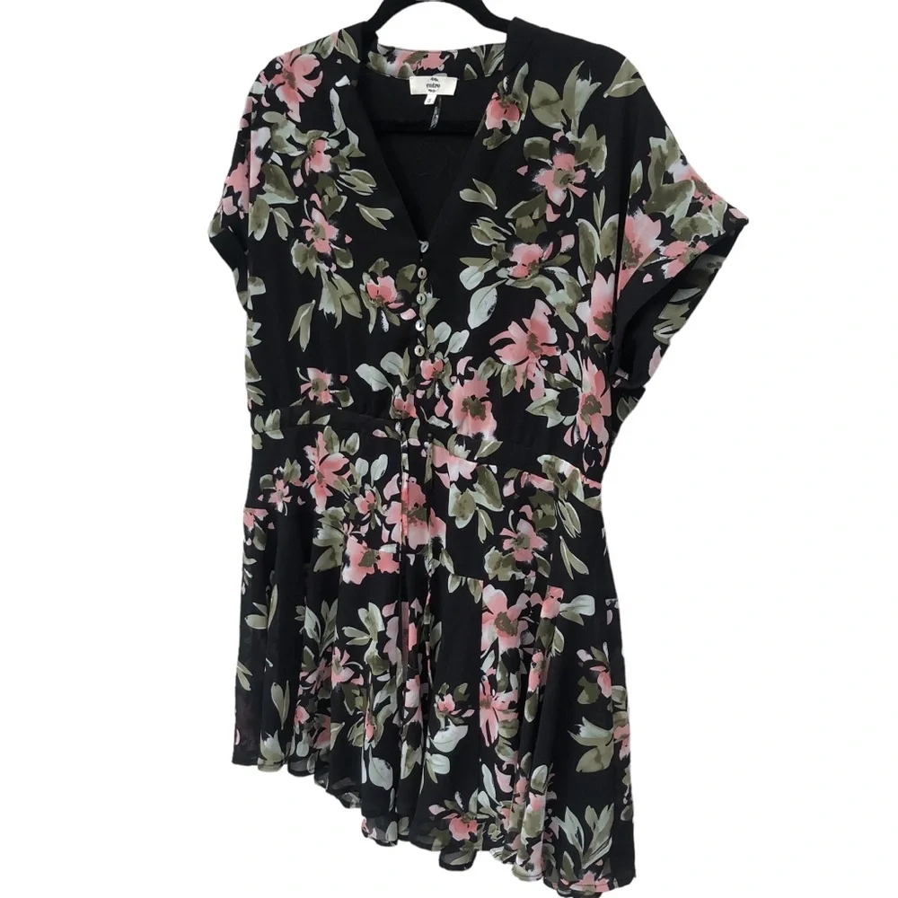 Entro Floral Short Sleeve Dress size Small - Picture 5 of 8